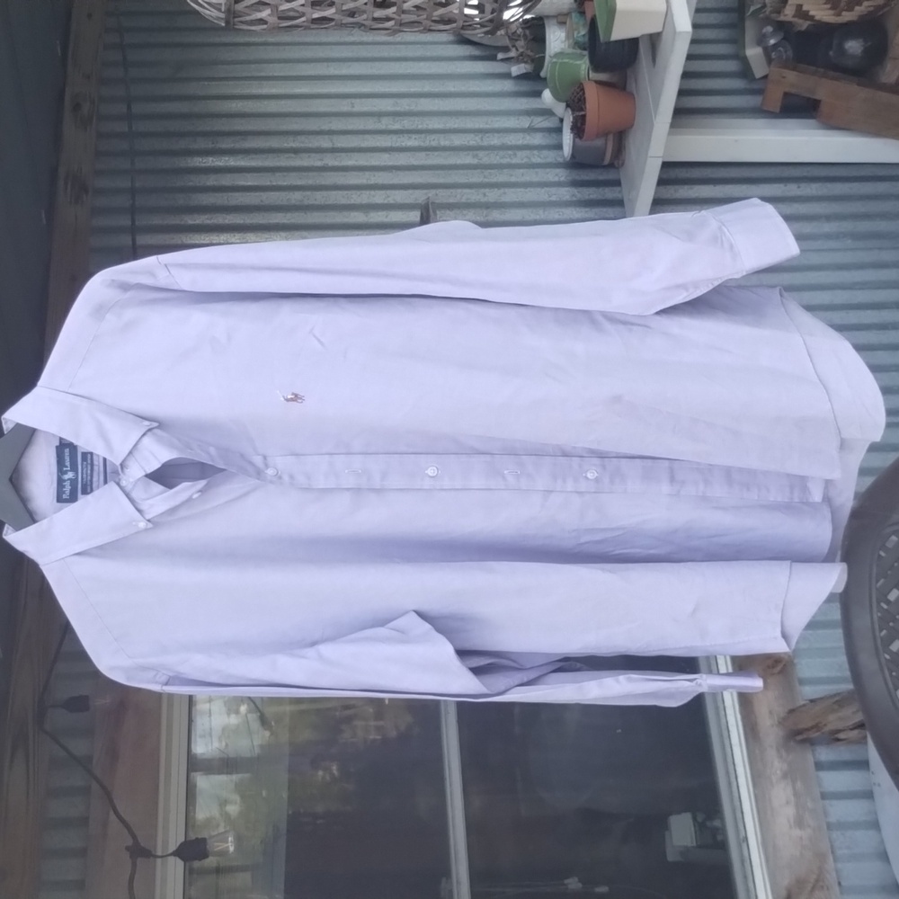 Polo by Ralph Lauren Men's Lavender Button Down Shirt 17.5 / 35